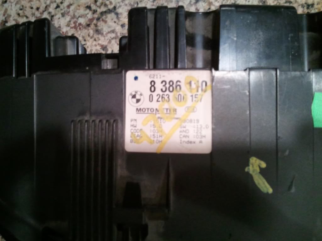 E46 Instrument Cluster Reset